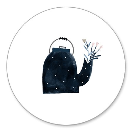 Theepot illustratie